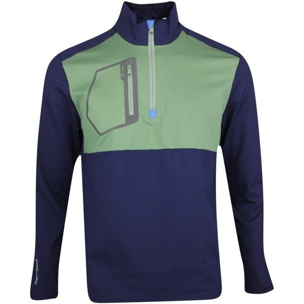 NWOT $148 Polo Ralph Lauren RLX Men's Windbreaker Jacket Green/Blue XL